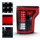 Ford F150 2015-2017 Black Full LED Tail Lights Edge Tube