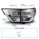 Jeep Grand Cherokee 2011-2013 Chrome Tube LED Tail Lights