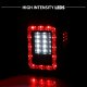 Jeep Wrangler 2007-2015 Black Smoked LED Tail Lights