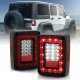 Jeep Wrangler 2007-2015 Black Chrome LED Tail Lights