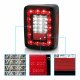 Jeep Wrangler 2007-2015 Black Chrome LED Tail Lights