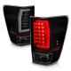 Nissan Titan 2004-2015 Black Smoked Tube LED Tail Lights