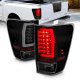 Nissan Titan 2004-2015 Black Smoked Tube LED Tail Lights
