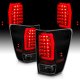 Nissan Titan 2004-2015 Black Smoked Tube LED Tail Lights