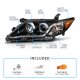 Toyota Camry 2010-2011 Black LED Halo Projector Headlights