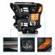 Ford F150 2015-2017 Black Projector Headlights LED DRL Sequential Signals