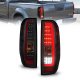 Suzuki Equator 2009-2012 Black Smoked Tube LED Tail Lights