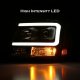Chevy Suburban 2007-2014 Black Projector Headlights DRL