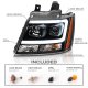 Chevy Tahoe 2007-2014 Black Projector Headlights DRL
