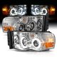 Dodge Ram 3500 2003-2005 Projector Headlights Halo LED