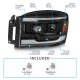 Dodge Ram 2006-2008 Black Projector Headlights Facelift LED DRL Signals