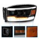 Dodge Ram 2006-2008 Black Full LED Projector Headlights DRL Signals