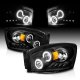 Dodge Ram 2500 2006-2009 Black Projector Headlights LED Halo