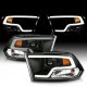 Dodge Ram 2500 2010-2018 Black DRL Projector Headlights
