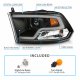 Dodge Ram 2500 2010-2018 Black DRL Projector Headlights