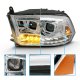 Dodge Ram 3500 2010-2018 Dual Projector Headlights LED DRL