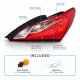 Hyundai Genesis Coupe 2010-2016 LED Tail Lights