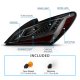 Hyundai Genesis Coupe 2010-2016 Smoked LED Tail Lights