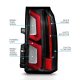 Chevy Suburban 2015-2020 Black LED Tail Lights Tron Style