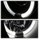 Mercedes Benz E Class 1996-1999 Black Dual Halo Projector Headlights