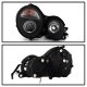 Mercedes Benz E Class 1996-1999 Black Dual Halo Projector Headlights