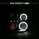 2002 Cadillac Escalade Black Projector Headlights Halo LED