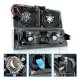 Chevy Avalanche 2003-2006 Black Headlights Set LED DRL