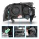 Dodge Dakota 1997-2004 Black LED DRL Headlights