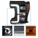 Ford F550 Super Duty 2017-2019 Black Projector Headlights DRL