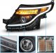 Ford Explorer 2011-2015 Black Projector Headlights LED DRL