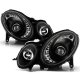 Mercedes Benz E Class 2007-2009 Black Projector Headlights LED DRL