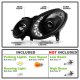 Mercedes Benz E Class 2007-2009 Black Projector Headlights LED DRL