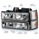 Chevy Silverado 1994-1998 Headlights Bumper Lights DRL
