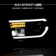 Toyota Sequoia 2008-2017 Black Projector Headlights LED High Beam DRL