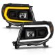 Toyota Tacoma 2005-2011 Black Projector Headlights DRL Switchback Signals