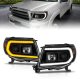 Toyota Tacoma 2005-2011 Black Projector Headlights DRL Switchback Signals