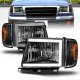 Toyota Tacoma 2WD 1997-2000 Black LED DRL Headlights