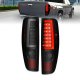 Chevy Colorado 2004-2012 Black Smoked LED Tail Lights DRL Tube