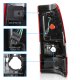 Chevy Silverado 2500 2003-2004 Black Halo LED Tail Lights