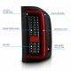 Chevy Silverado 2500HD 2007-2014 Black Full LED Tail Lights Red Tube