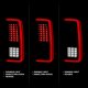 Chevy Silverado 2500HD 2007-2014 Black Full LED Tail Lights Red Tube