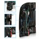 Chevy Silverado 2007-2013 Black Smoked Full LED Tail Lights Red Tube