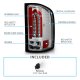 Chevy Silverado 3500HD 2007-2014 Chrome LED Tail Lights