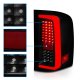 Chevy Silverado 2007-2013 Black Smoked Full LED Tail Lights DRL Tube