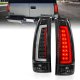 Chevy 2500 Pickup 1988-1998 Black LED Tail Lights DRL Tube