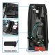 GMC Sierra 2500 1988-1998 Black Smoked LED Tail Lights DRL Tube