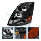 Volvo VNM 2004-2017 Black Projector Headlights LED Halo