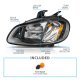 Freightliner M2 2002-2020 Black LED Headlights