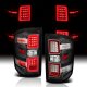 Chevy Silverado 2500HD 2015-2019 Black LED Tail Lights RR DRL