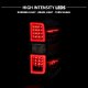 Chevy Silverado 2500HD 2015-2019 Black LED Tail Lights RR DRL